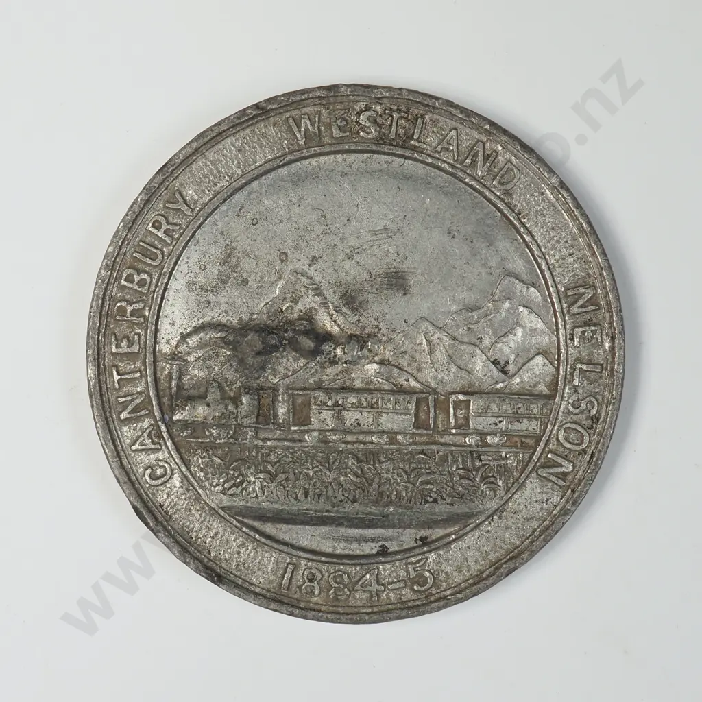 1884 South Island Railway league Medalette Image 1++