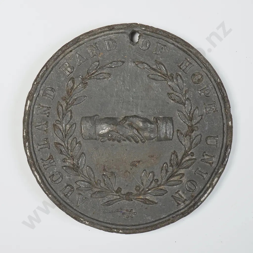 Auckland Hand of Hope Temperance Medal Image 1++