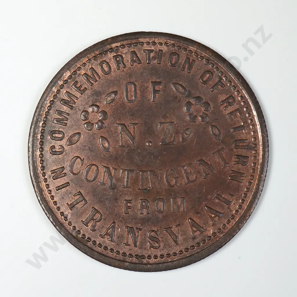 Palmerston North Return from Transval Commemorative Medal - Extremely Fine Image 1++