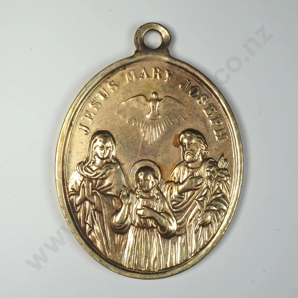 Antique Catholic Religious Pendant Image 1++