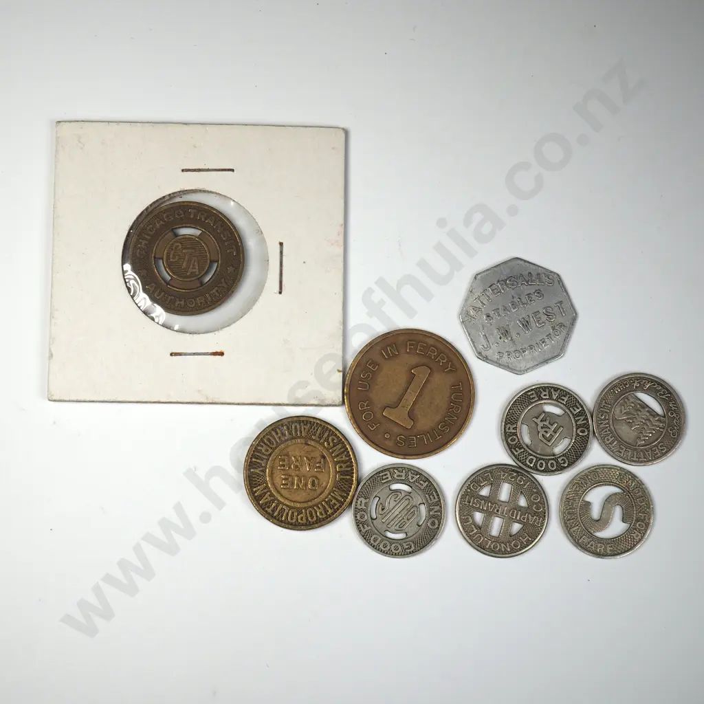 Assorted Vintage Transport Tokens  Image 1++