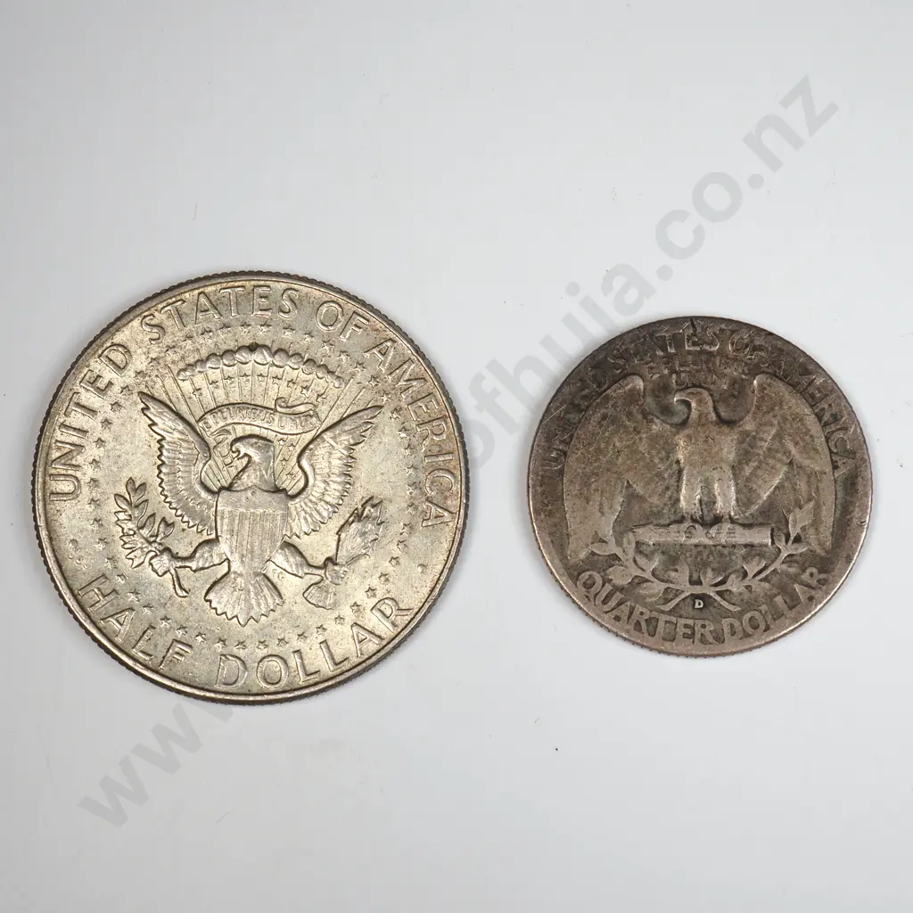 Two United States of America Silver Coins Image 1++