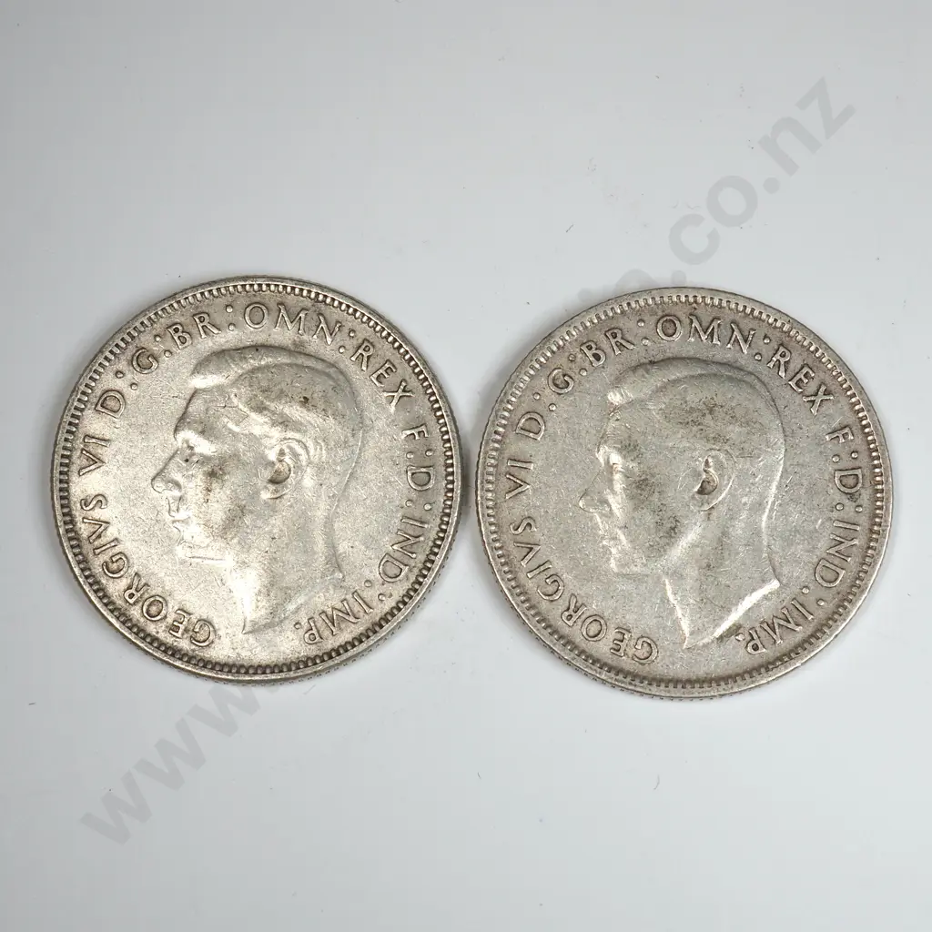 1942 & 1942 S Australian Florins  Image 1++