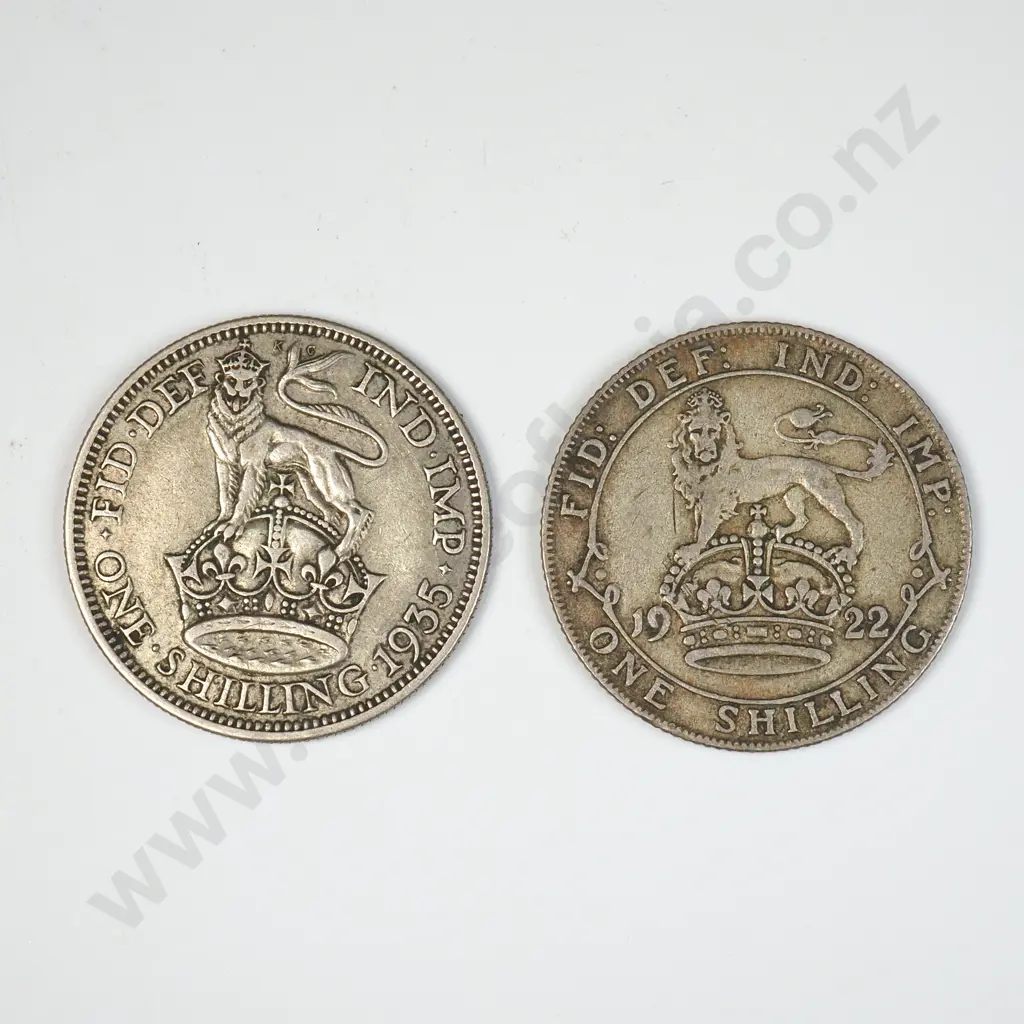 1922 & 1935 United Kingdom Shillings  Image 1++