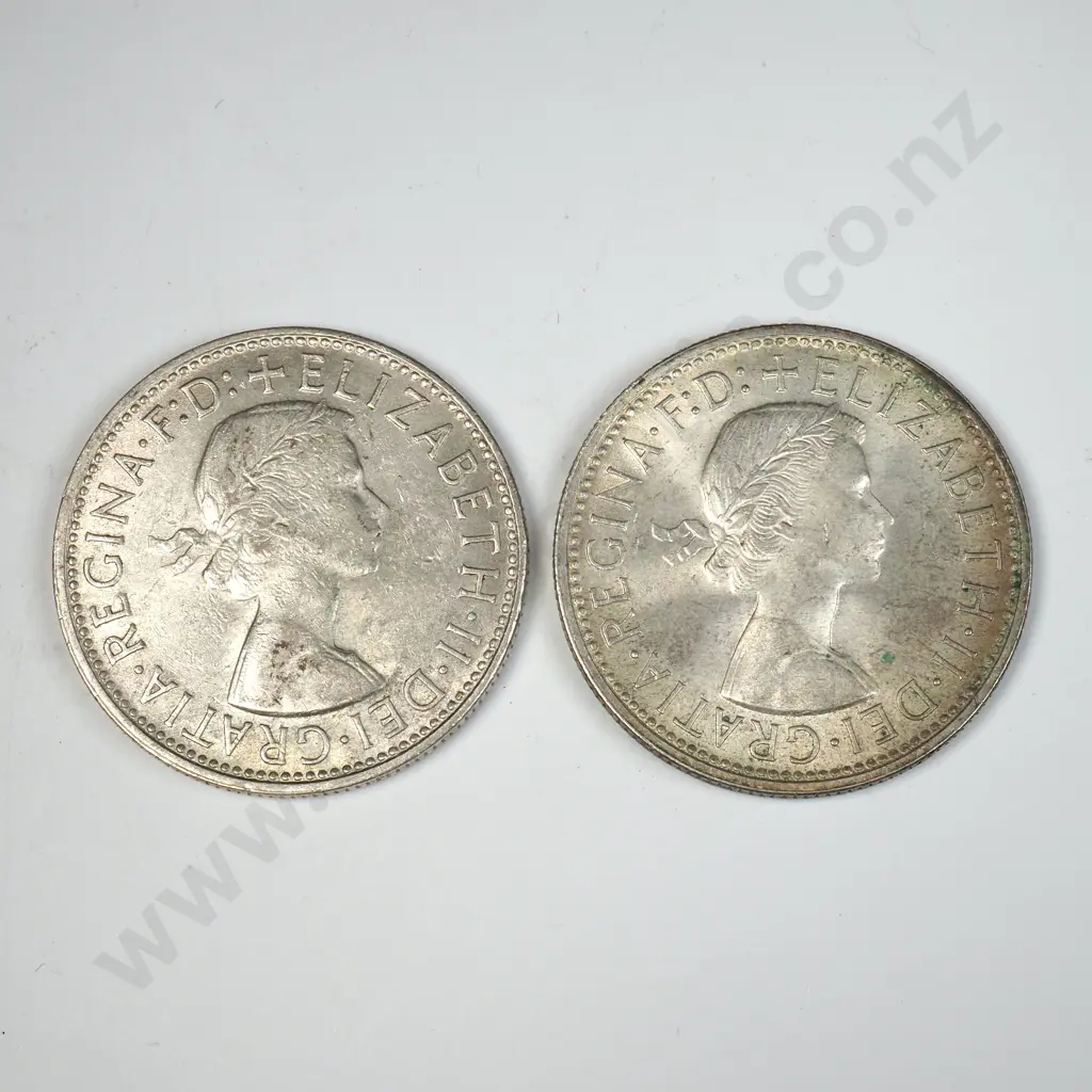 1960 & 1961 Australian Florins - Better Grades  Image 1++