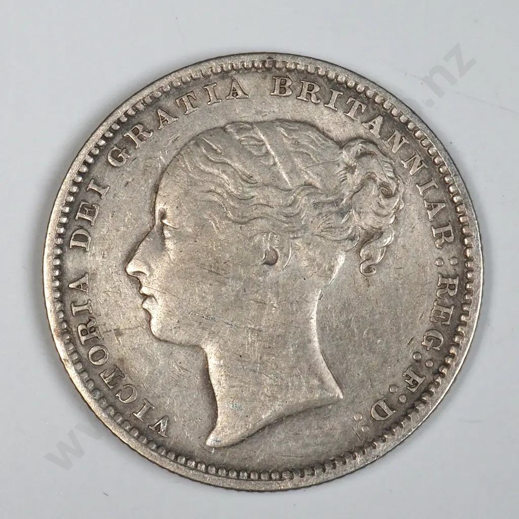 1880 United Kingdom One Shilling Image 1++