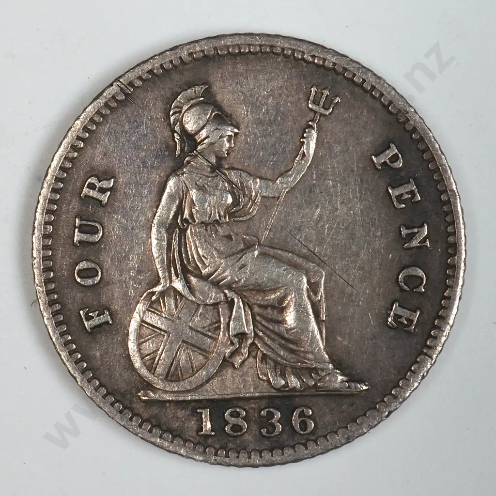 1836 United Kingdom Four Pence Image 1++