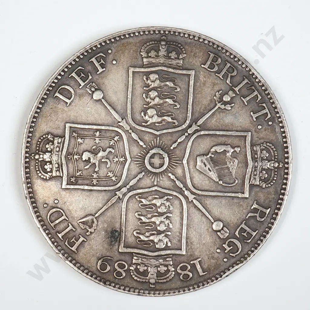 1889 United Kingdom Double Florin Image 1++