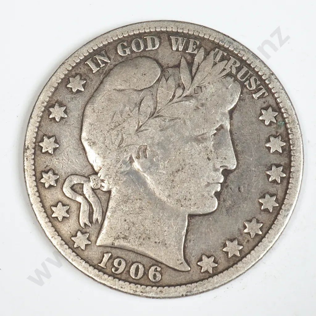 1906 D United states of America Half Dollar  Image 1++