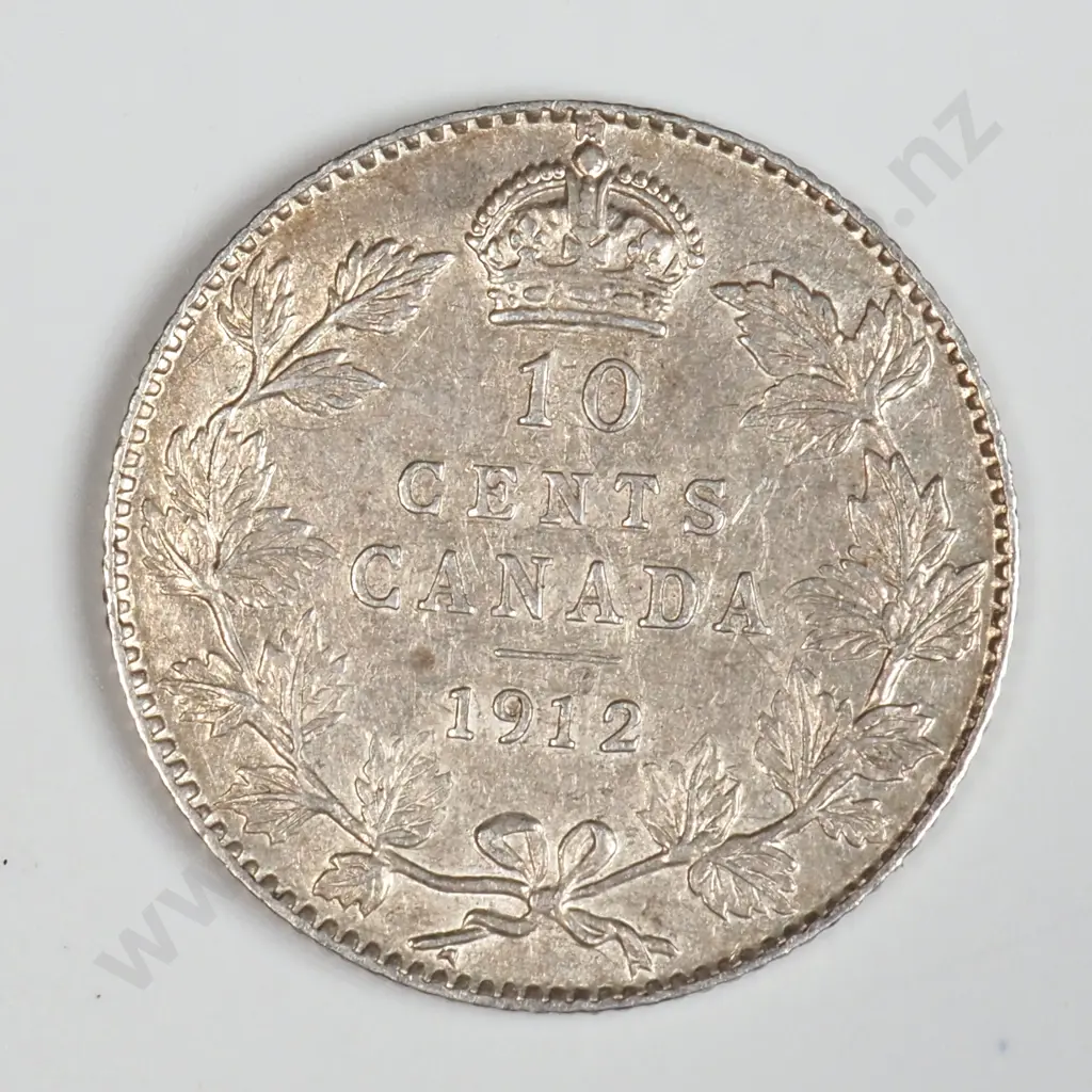 1912 Canada Ten Cent Coin - Better Grade Image 1++