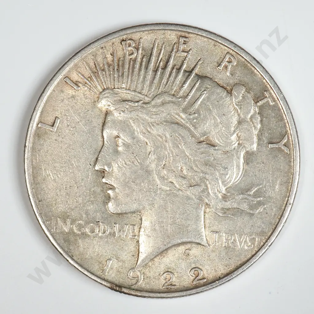 1922 United States of America Liberty One Dollar Coin Image 1++