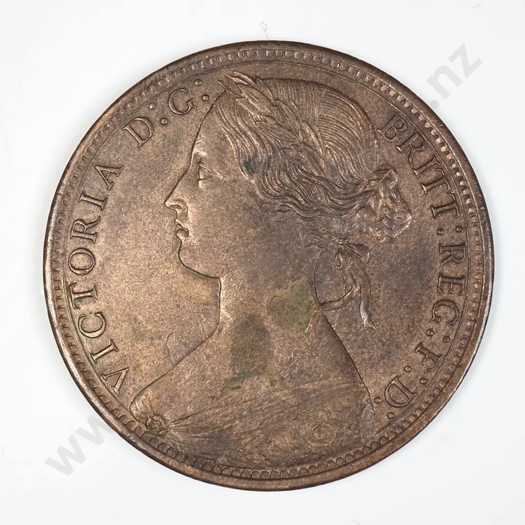 1866 United Kingdom Penny - Better Grade Image 1++