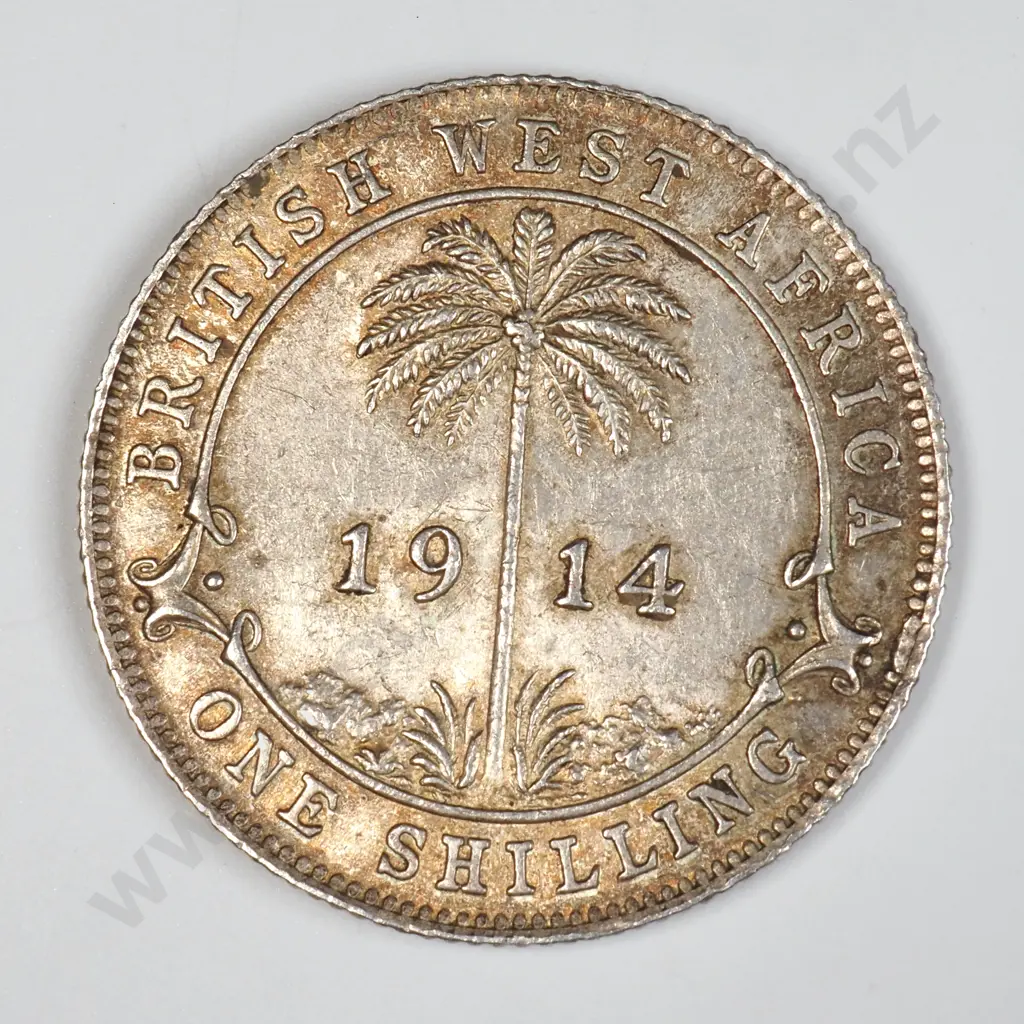 1914 British West Africa One Shilling Image 1++