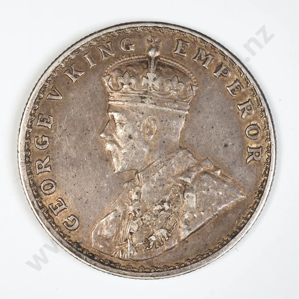 1915 India One Rupee - VF Image 1++