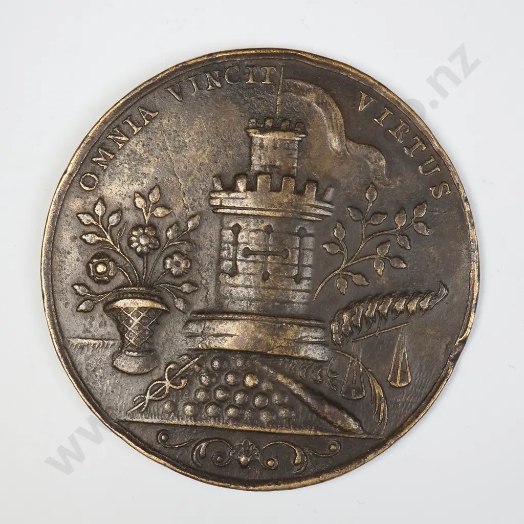 1743 Maria Theresa Coronation Medal - Prague  Image 1++