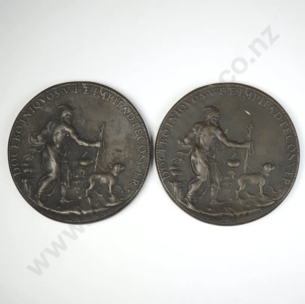 Two Replica Michelangelo Medallions - 60mm Diamater  Image 1++