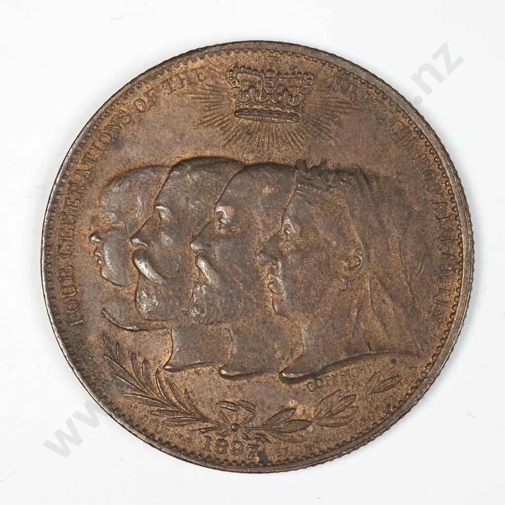 1897 Coronation Medalette Image 1++