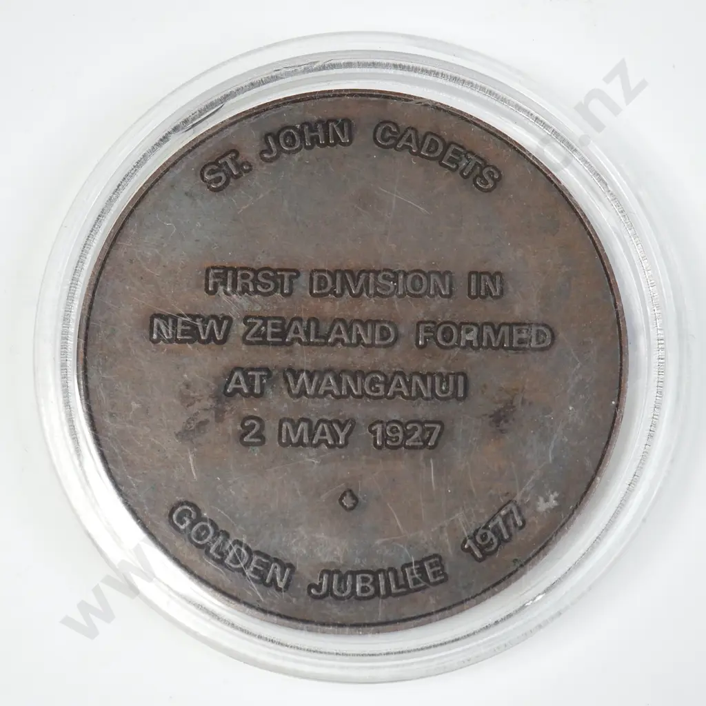 1977 New Zealand Order of St John Golden Jubilee Medal - McMaster 1997/9 Image 1++