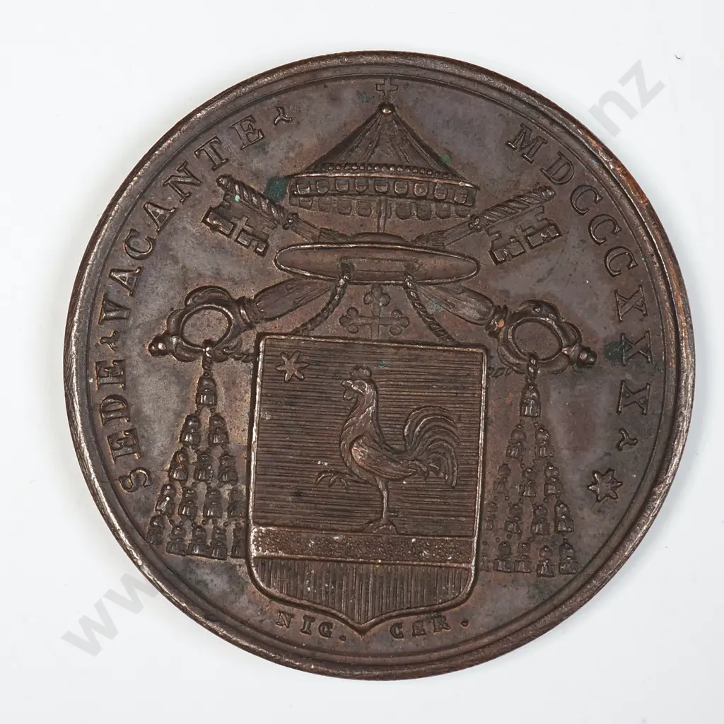 1830 Papal States Bronze Medal  Image 1++