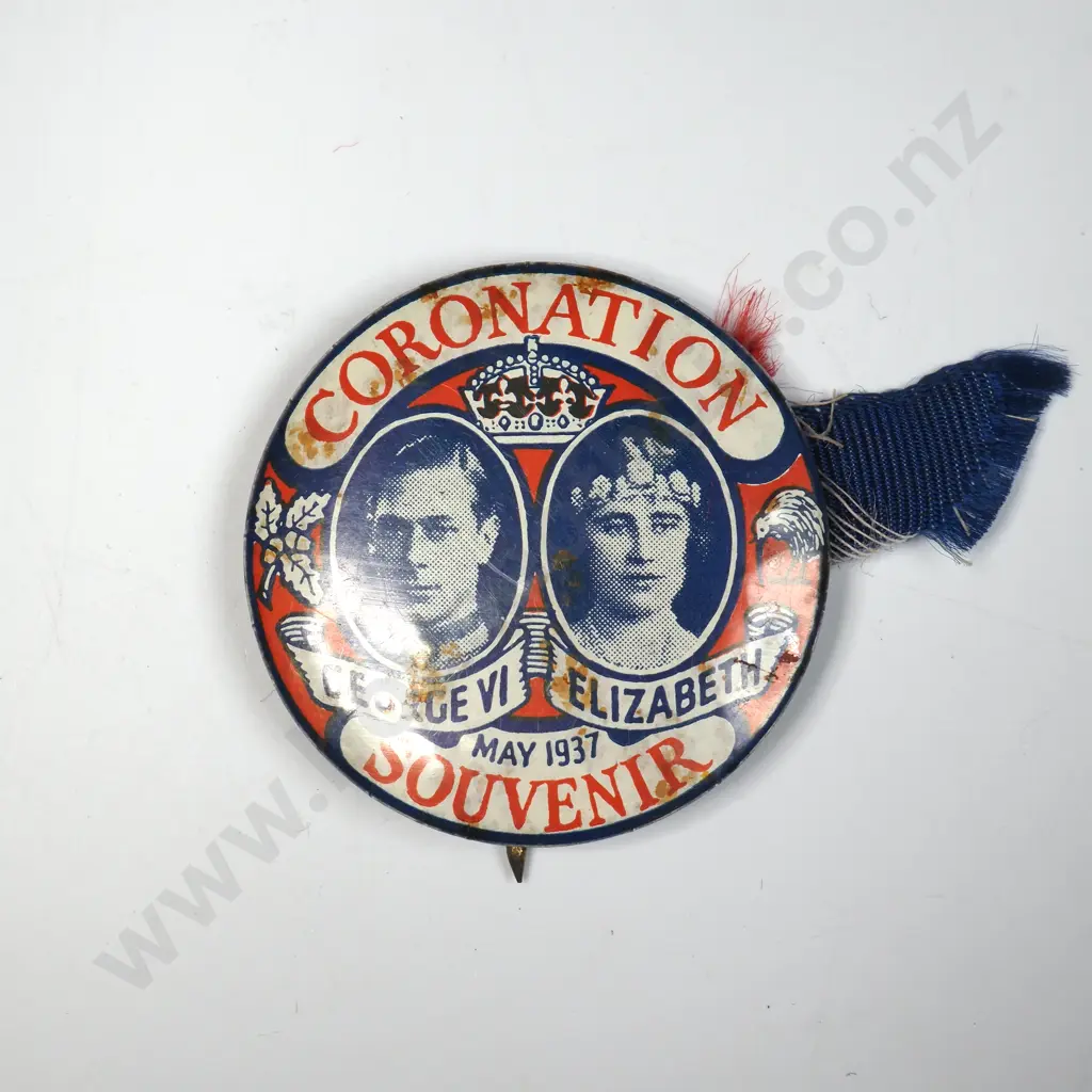 1937 Coronation Button  Image 1++