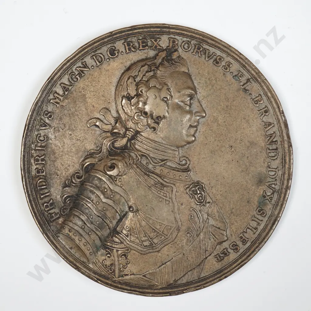 1757 Kingdom of Prussia Medal - Commemorates the Seven Years War of the Battle of Prauge Image 1++