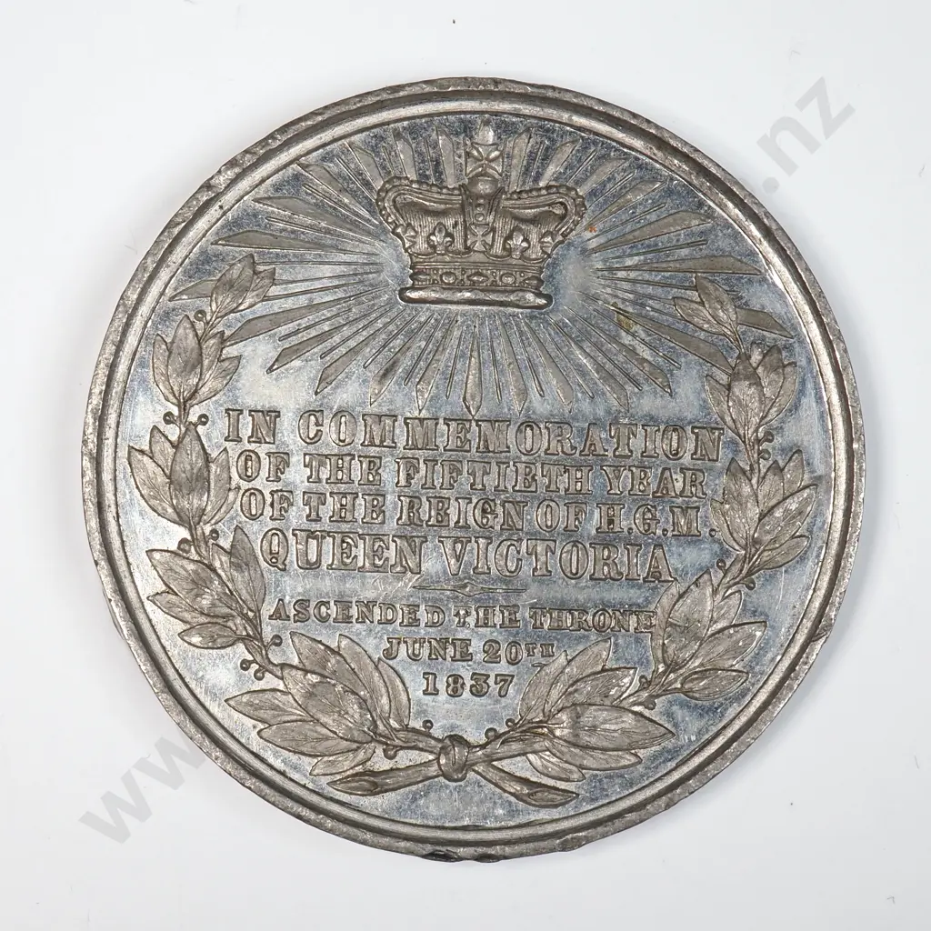 United Kingdom 50th Anniversary of Queen Victoria's Reign Medal Image 1++