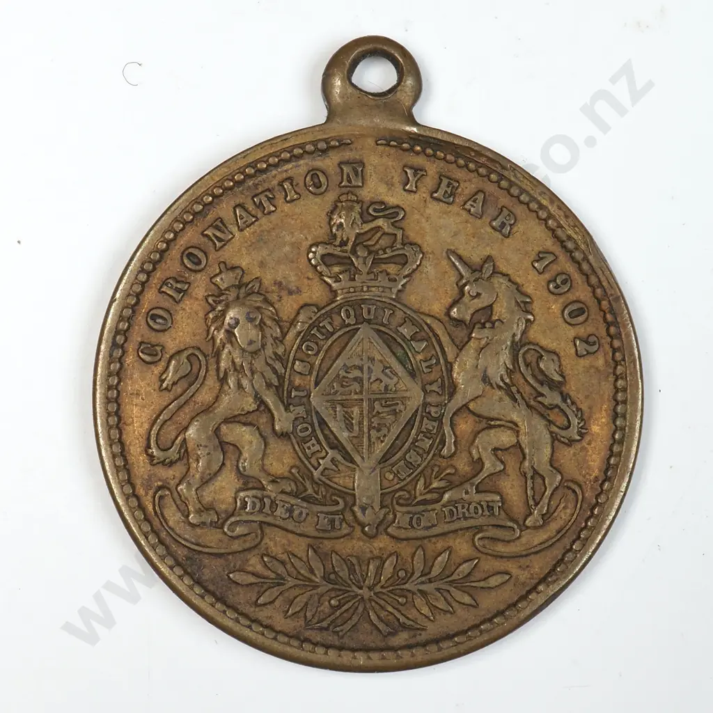 1902 Coronation Medalette  Image 1++