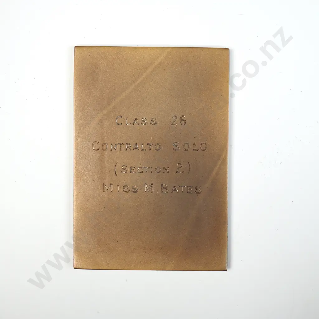 Cased 1929 Suffolk Country Musical Competition Festival Prize Medal to M Bates  Image 1++