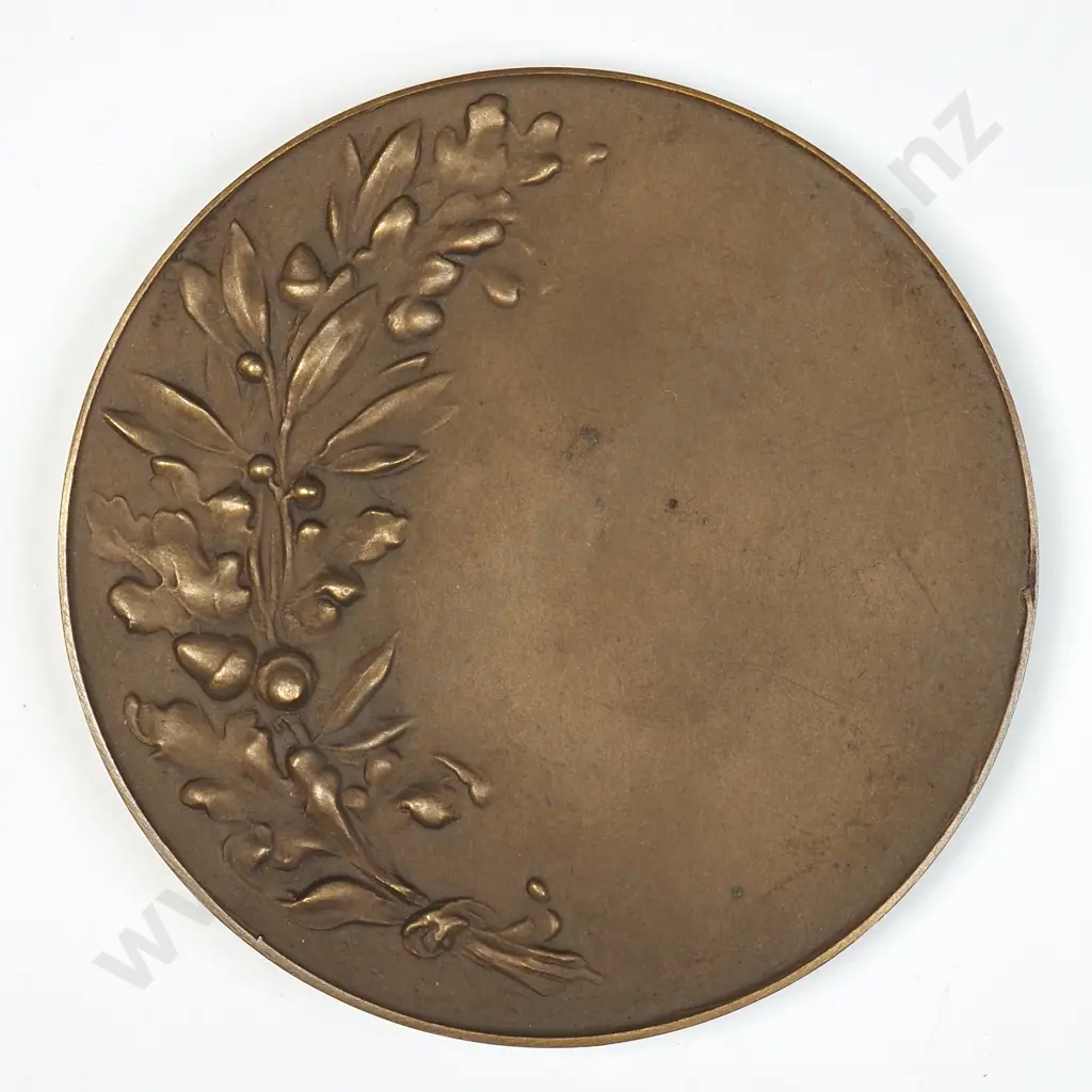 Antique Cased Epee Club Bronze Medal Image 1++