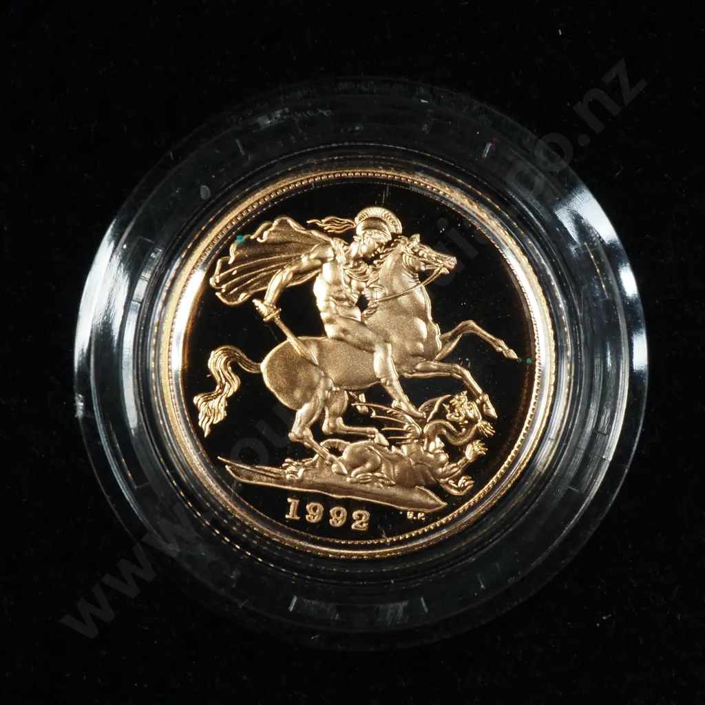United Kingdom Four Gold Sovereign Coin Set - 1/2 - Full - Double & Quintuple Sovereigns Image 1++