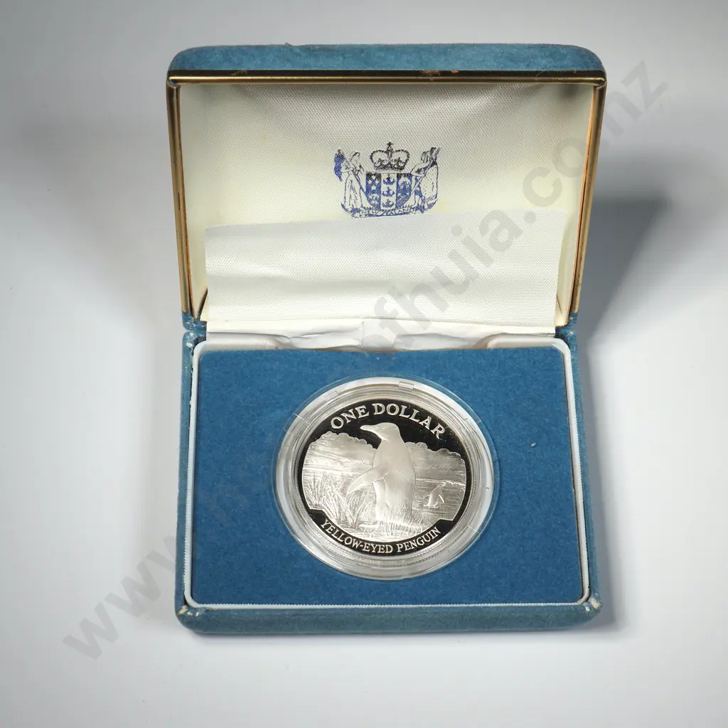 1988 New Zealand Proof Silver One Dollar  Image 1++