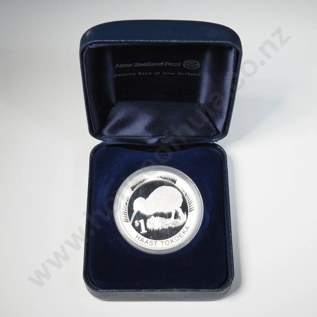 2008 New Zealand Proof Silver Dollar Image 1++
