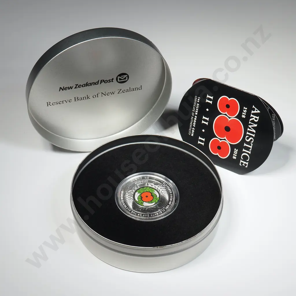 2018 Armistice One Ounce Silver Proof Circulating Coin Image 1++