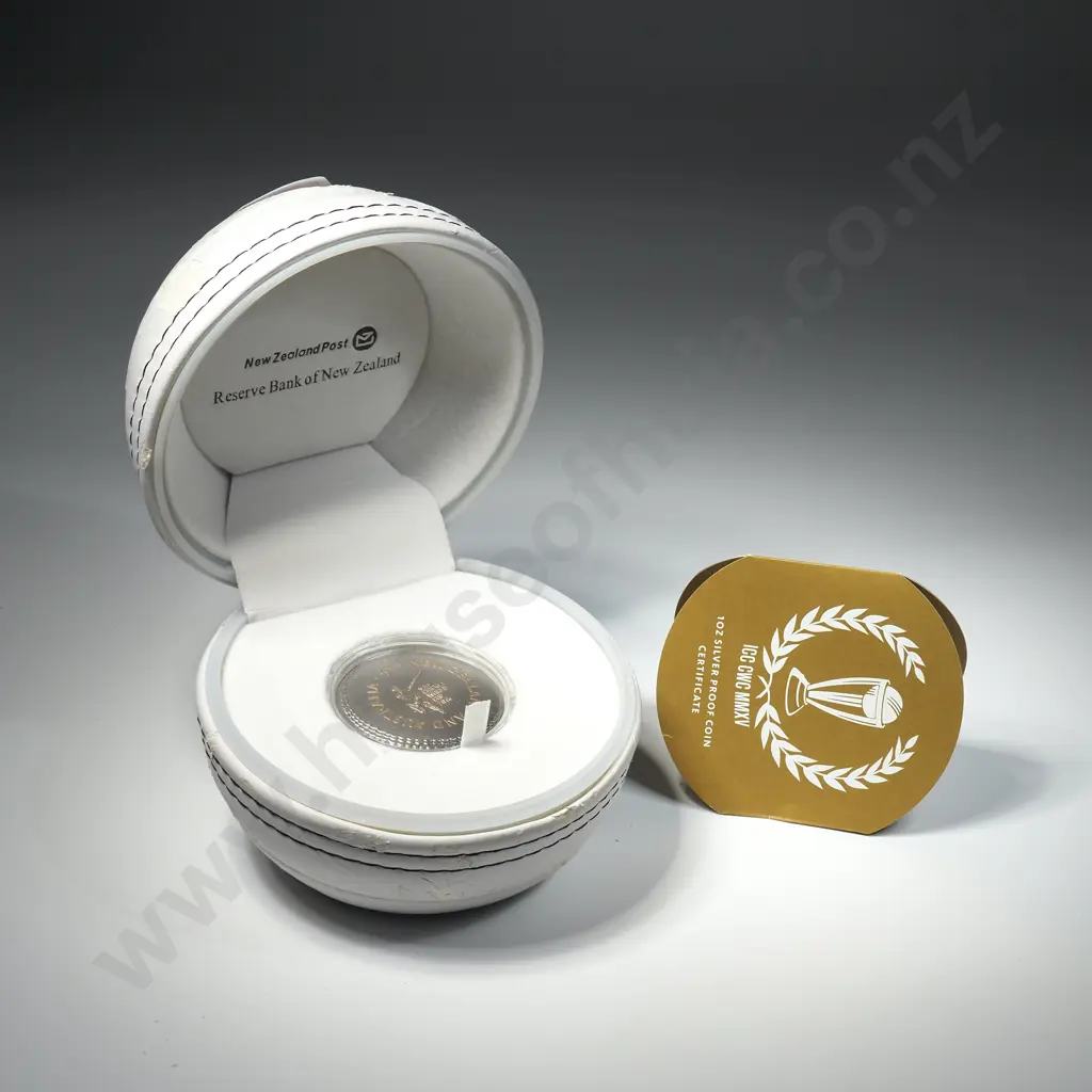 2015 ICC Cricket World Cup One Ounce Silver Proof Coin  Image 1++