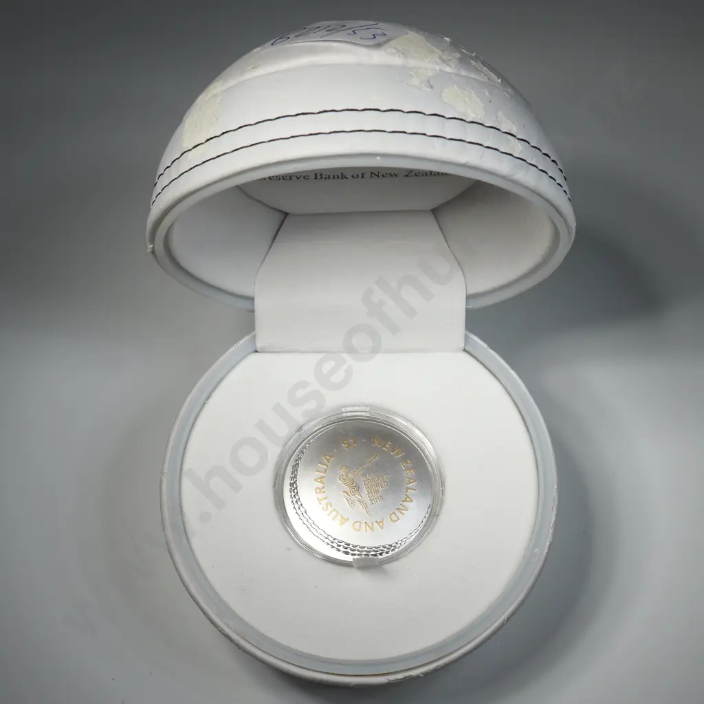 2015 ICC Cricket World Cup One Ounce Silver Proof Coin  Image 1++