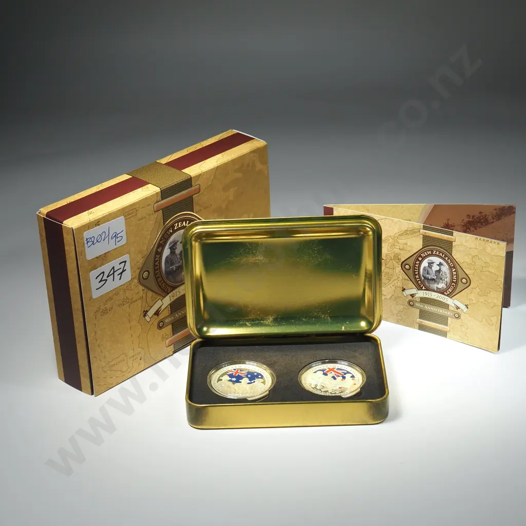 2005 Anzac Two Ounce Silver Proof Coin Set Image 1++