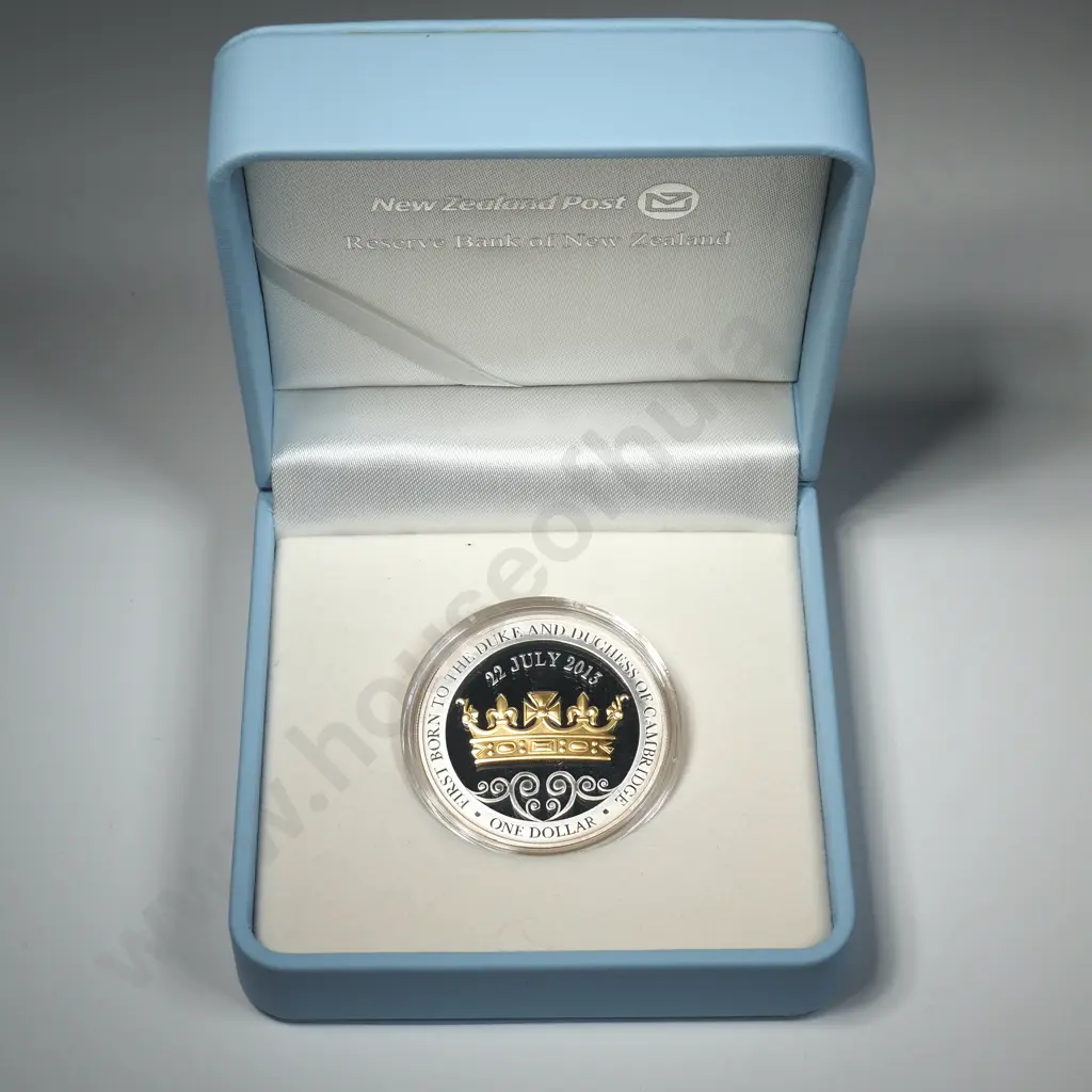 2013 Royal Baby One Ounce Silver Proof Coin Image 1++