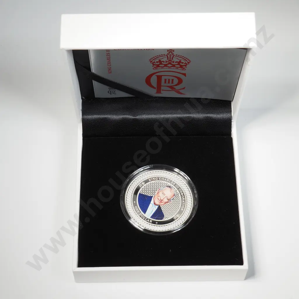 2023 King Charles III Coronation One Ounce Silver Proof Coin Image 1++