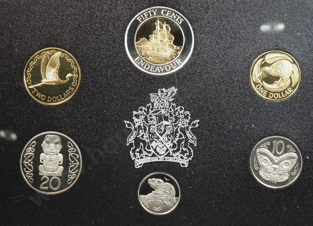 1994 New Zealand Proof Coin Set Image 1++