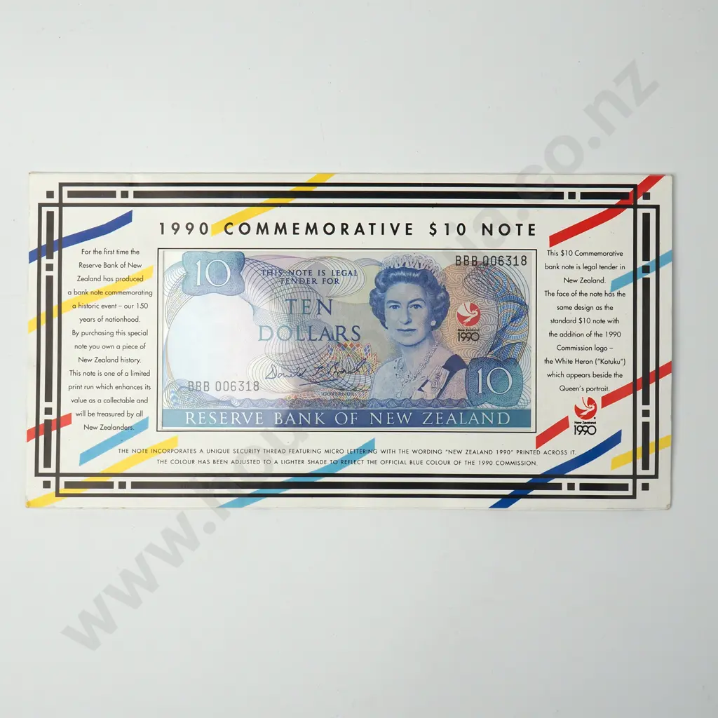 1990 Ten Dollar Brash Banknote Commemorative Set Image 1++