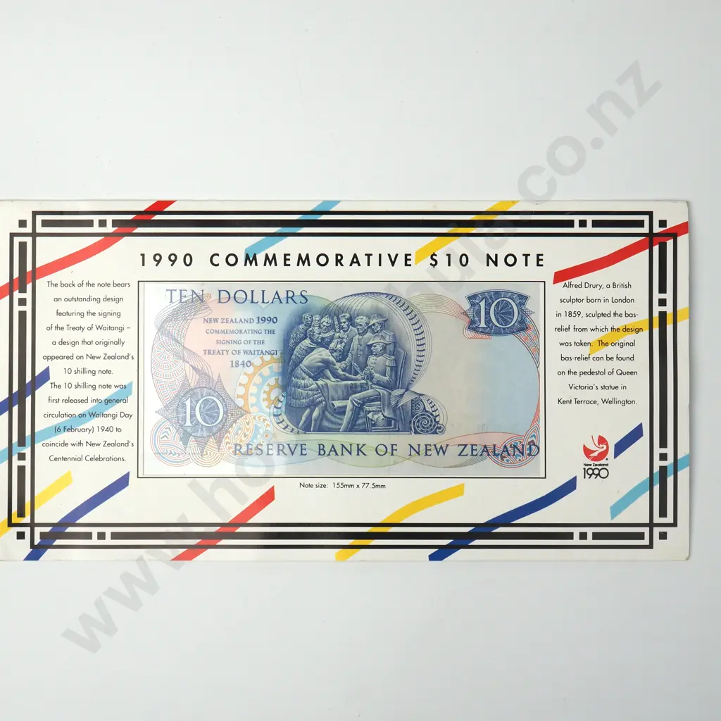 1990 Ten Dollar Brash Banknote Commemorative Set Image 1++