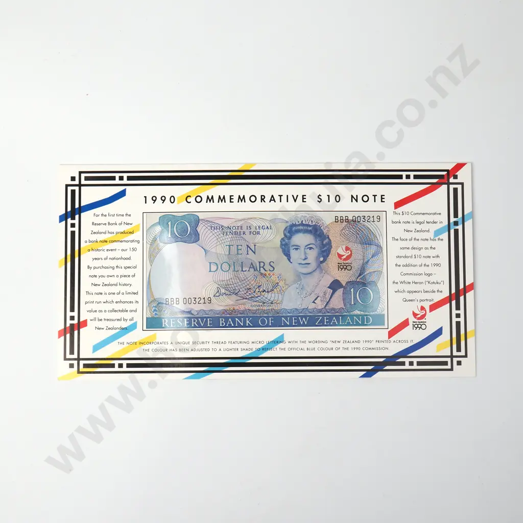 1990 Commemorative Ten Dollar Banknote Set Image 1++