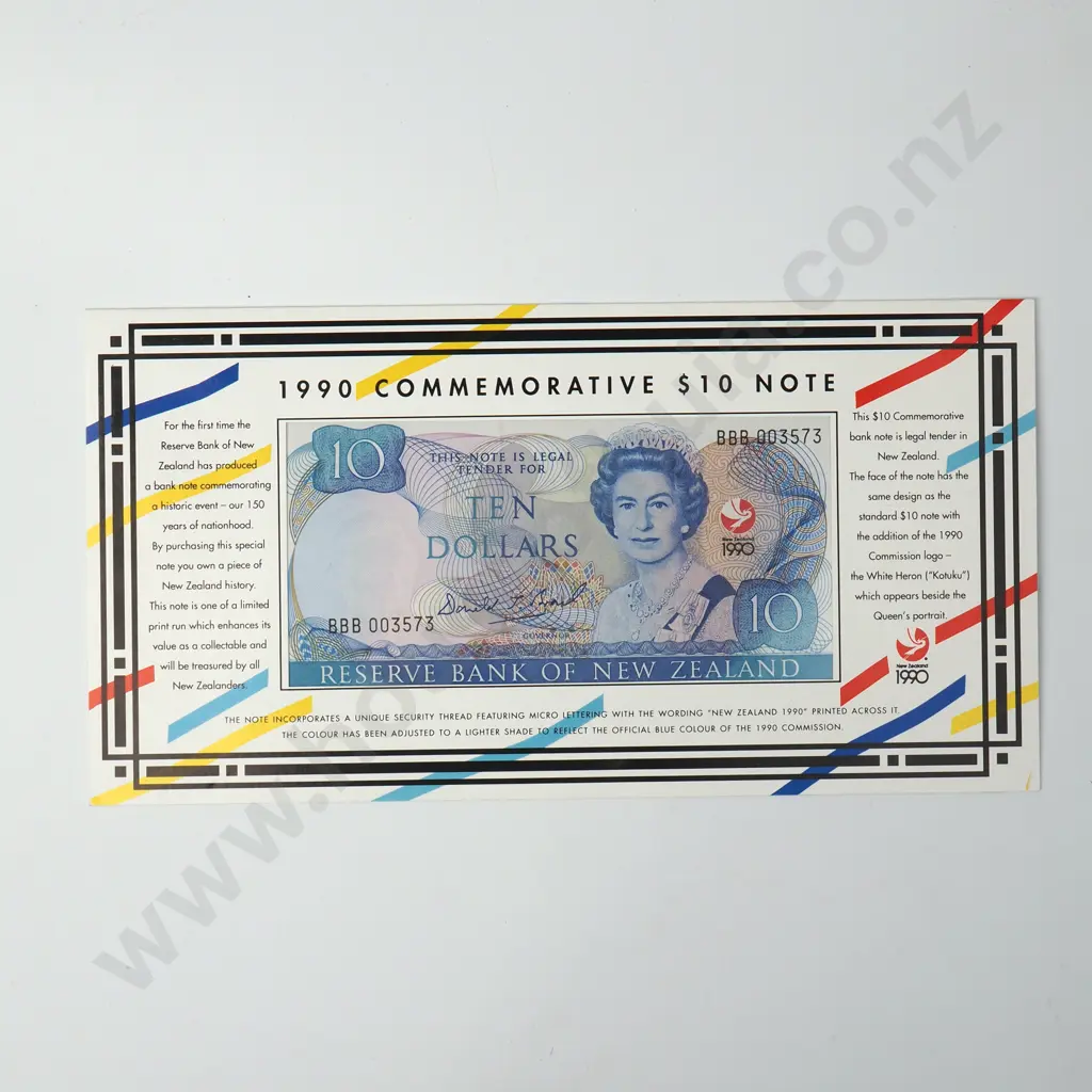 1990 Ten Dollar Brash Banknote Commemorative Set Image 1++