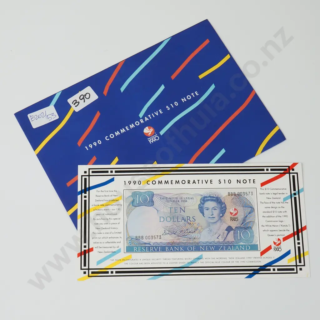 1990 Ten Dollar Brash Banknote Commemorative Set Image 1++