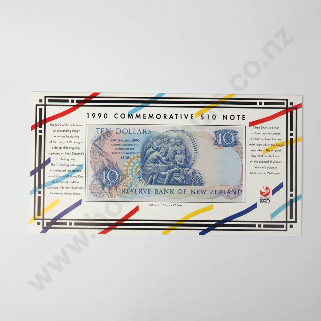 1990 Ten Dollar Brash Banknote Commemorative Set Image 1++