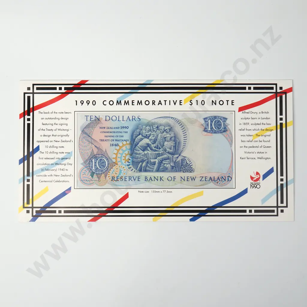 1990 Ten Dollar Brash Banknote Commemorative Set Image 1++