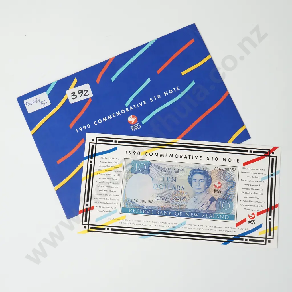 1990 Ten Dollar Brash Banknote Commemorative Set Image 1++