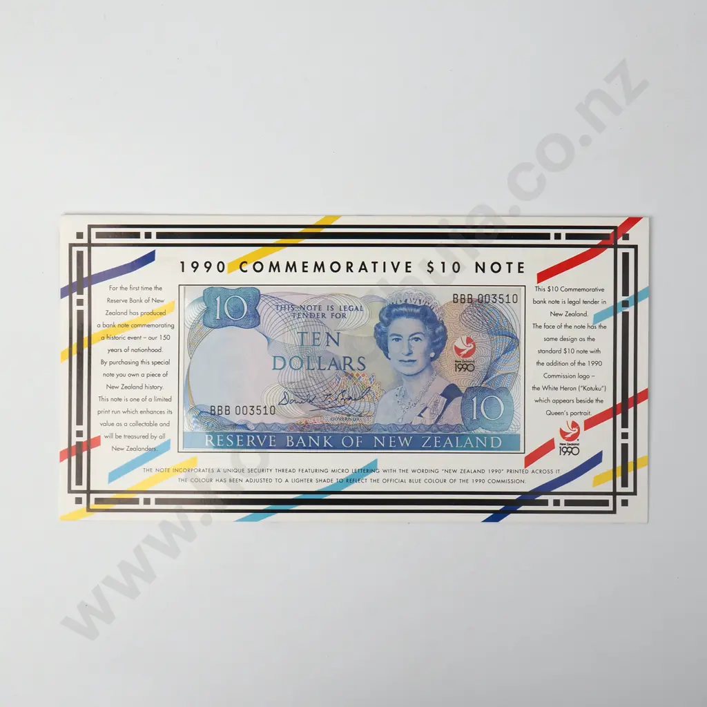 1990 Commemorative $10 Banknote Set Image 1++