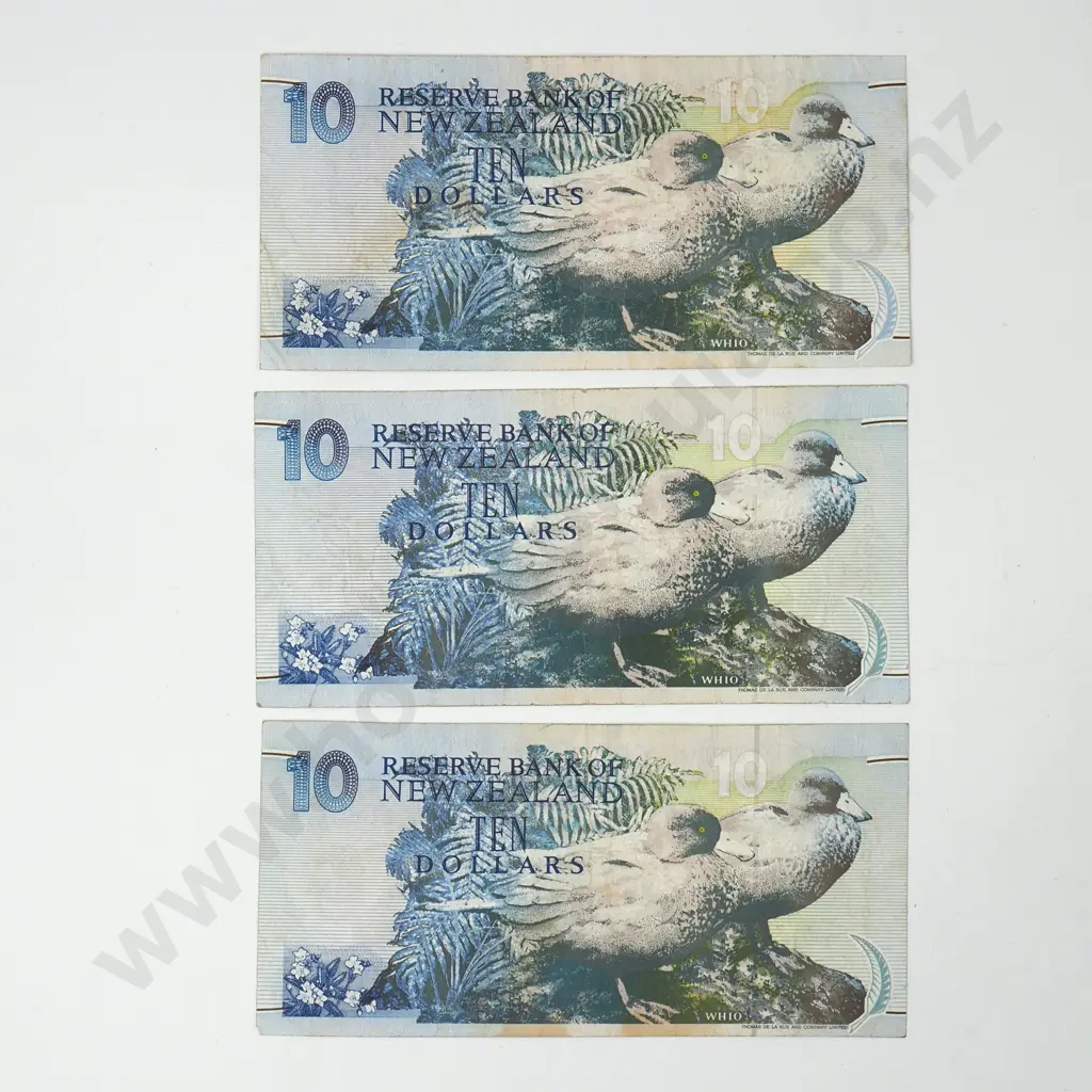 Three Brash ZZ Replacement Ten Dollar Banknotes Image 1++