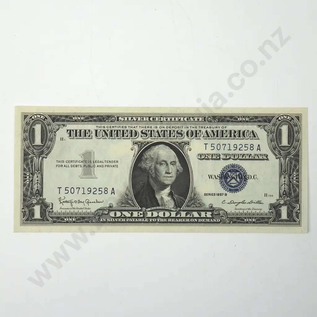 1957 United States of America Silver Certificate Banknote - AUNC Image 1++